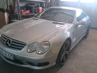 Gebraucht Mercedes SL500 306 PS (225 kW) 2001 Silber Cabrio