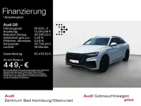 Gebraucht Audi Q8 S-Line 286 PS (210 kW) 2023 Gletscherweiß metallic SUV