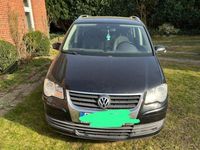 Gebraucht VW Touran 105 PS (77 kW) 2008 Schwarz Van / Kleinbus