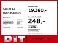 gebraucht Toyota Corolla 1.8 Hybrid Comfort Klima Tempomat Kamera
