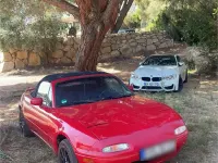 Gebraucht Mazda MX5 115 PS (84 kW) 1990 Rot Cabrio