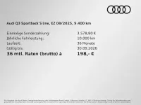 Gebraucht Audi Q3 Sportback S-Line 150 PS (110 kW) 2025 Navarrablau metallic SUV