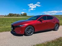 gebraucht Mazda 3 rot, Automatik Bose +WR/Alu, HU-Displ. TÜV neu