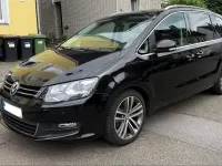 Gebraucht VW Sharan Style 200 PS (147 kW) 2011 Schwarz Van / Kleinbus