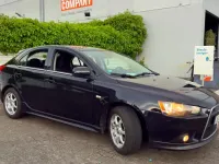 Begagnad Mitsubishi Lancer 143 HK (105 kW) 2008 Svart Sedan