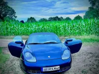 Second-hand Porsche 986 Boxster 252 CP (185 kW) 2000 Albastru Cabrio