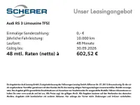 Neu Audi RS3 Advanced 400 PS (294 kW) 2026 Schwarz Limousine