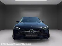 Gebraucht Mercedes C180 AMG line 170 PS (125 kW) 2022 Obsidianschwarz  lack Kombi
