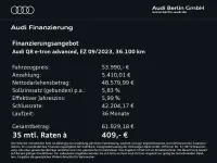 Gebraucht Audi Q8 e-tron Advanced Plus 300 kW (408 PS) 2023 Mythosschwarz metallic SUV