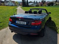Second-hand BMW 220 Advantage 184 CP (135 kW) 2016 Albastru Cabrio