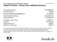 gebraucht Mini Cooper E 3-Türer - Classic Trim, HUD, Navi, Kamera