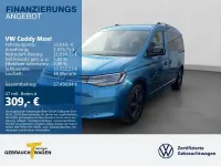 Gebraucht VW Caddy Maxi Style 122 PS (89 kW) 2022 Blau Van / Kleinbus