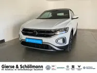 Gebraucht VW T-Roc Cabriolet Style 150 PS (110 kW) 2023 Pure white schwarz Cabrio