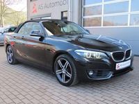 Gebraucht BMW 218 Advantage 136 PS (100 kW) 2018 Black sapphire metallic Cabrio