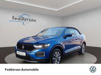 Gebraucht VW T-Roc Cabriolet Style 150 PS (110 kW) 2020 Ravennablau metallic schwarz (metallic) Cabrio