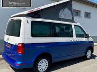 Gebraucht VW T6.1 California 150 PS (110 kW) 2019 Weißblau bicolor folierung Van