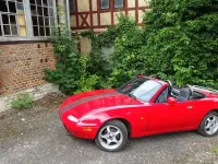 Gebraucht Mazda MX5 116 PS (85 kW) 1991 Rot Cabrio