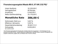 Neu Mazda MX5 Kazari 132 PS (97 kW) 2026 Schwarz Cabrio