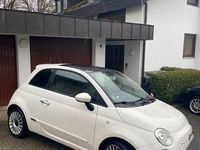 Gebraucht Fiat 500 Lounge 69 PS (50 kW) 2010 Weiß Kleinwagen
