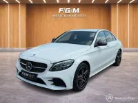 Gebraucht Mercedes C180 AMG line 156 PS (114 kW) 2021 Unilack polarweiß Limousine
