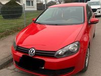 Gebraucht VW Golf VI Trendline 80 PS (58 kW) 2009 Rot Kleinwagen