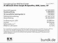 gebraucht BMW i4 i4eDrive35 Gran Coupé M-SportPro, AHK, Laser, 19' Sportpaket Bluetooth Navi Vol