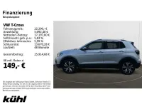 Gebraucht VW T-Cross Style 150 PS (110 kW) 2022 Silber SUV