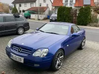 Gebraucht Mercedes SLK230 193 PS (141 kW) 1998 Blau Cabrio