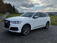 gebraucht Audi Q7 50 TDI S Line Quattro Carrara Weiß (7 Sitzer)