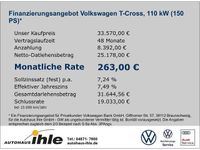 Gebraucht VW T-Cross R-line 150 PS (110 kW) 2024 Weiss SUV