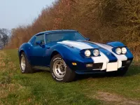 Second-hand Corvette C3 165 CP (121 kW) 1975 Albastru Coupe