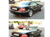 Gebraucht Mercedes SL350 Edition 245 PS (180 kW) 2005 Schwarz Cabrio