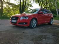 Brugt Audi A3 S-Line 160 HK (117 kW) 2009 Rød Hatchback