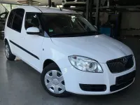Gebraucht Skoda Roomster Style 86 PS (63 kW) 2009 Weiß Van / Kleinbus