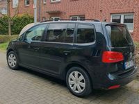 gebraucht VW Touran 1.6 TDI Comfortline RNS315 Klimaauto Schwarz
