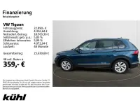 Gebraucht VW Tiguan United 131 PS (96 kW) 2021 Nightshade blue metallic SUV