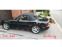 Gebraucht Mazda MX5 110 PS (80 kW) 2000 Schwarz Cabrio