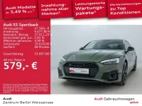 Gebraucht Audi S5 341 PS (250 kW) 2022 Distriktgrün metallic Coupé