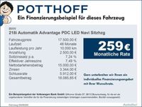 gebraucht BMW 218 i Automatik Advantage PDC LED Navi Sitzhzg