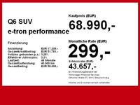 Neu Audi Q6 e-tron Performance 225 kW (306 PS) 2026 Blau SUV
