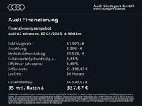 Second-hand Audi Q2 Advanced Plus 150 CP (110 kW) 2025 Argintiu SUV