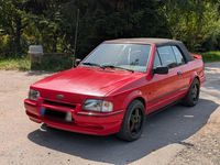 Gebraucht Ford Escort Cabriolet 102 PS (75 kW) 1990 Rot Cabrio