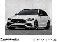 Gebraucht Mercedes C220 AMG line 197 PS (144 kW) 2024 Weiß Kombi