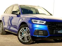 Gebraucht Audi Q5 S-Line 245 PS (180 kW) 2020 Gletscherweiß / blau foliert (metallic) SUV