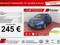 Gebraucht VW T-Roc Cabriolet R-line 150 PS (110 kW) 2025 Ravennablau metallic schwarz (metallic) Cabrio