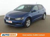 Usata VW Polo Comfortline 95 CV (69 kW) 2018 Blu Utilitaria