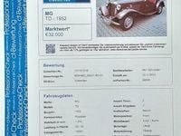 Gebraucht MG TD 63 PS (46 kW) 1952 Braun Cabrio