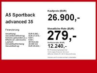 Gebraucht Audi A5 Sportback Advanced Plus 163 PS (119 kW) 2022 Schwarz Kleinwagen