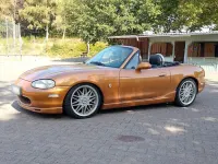 Gebraucht Mazda MX5 110 PS (80 kW) 1998 Gold Cabrio