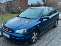 Gebraucht Opel Astra 105 PS (77 kW) 2003 Blau Kleinwagen